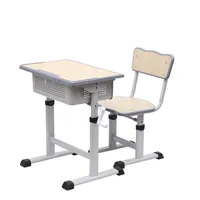 Регулируемый студенческий детский учебный стол и стул из металла