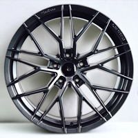 Rines de Aleación de Alto Rendimiento de 18 Pulgadas, Color Negro Brillante, 5x114.3, para Mitsubishi EVO Subaru STI, Venta al Por Mayor de Fábrica
