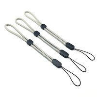 Sangles de poignet rondes réglables en nylon pour téléphone portable avec lanière courte anti-perte