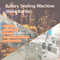 Équipement d'encapsulage et de bouchage automatique de bouteilles de bière contrôlé par PLC électrique, moteur pour une production de boissons efficace