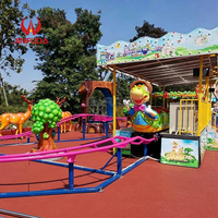 Nouvelle conception de manèges de parc d'attractions, jeux de carnaval, manèges pour enfants, petites montagnes russes sur le thème des dinosaures