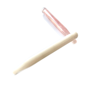 Barre d'acupuncture en jade blanc personnalisée outils de massage Gua Sha relaxant la douleur du cou et du visage avec un stylo d'acupuncture