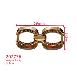 맞춤형 패션 금속 신발 버클, 양각 로고 컬러 아연 합금 신발 장식 액세서리 (벨트용) - Product Image 3