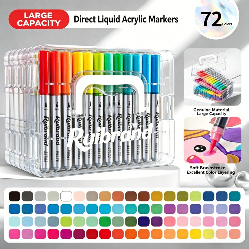 72 couleurs Pointe souple