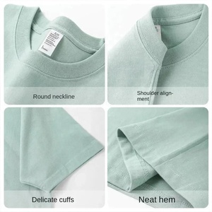 T-shirts pour hommes en coton lourd 320g, manches courtes, vêtements streetwear américains, hauts d'été, t-shirt personnalisé - Product Image 3
