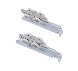 Kit <span class=keywords><strong>de</strong></span> roulettes à billes JOB à 4 roues en métal pour rail coulissant, pour armoire, <span class=keywords><strong>placard</strong></span>, entrepôt - Product Image 4