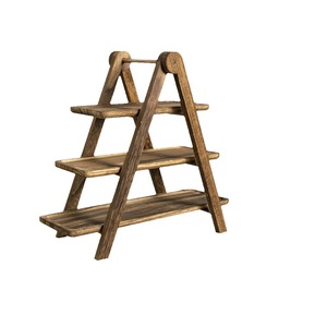 Solid Wood 3 Tier Tabletop Shelf For Kitchen Storage <b>Vegetable</b> Rack Durable <b>Standing</b> Type Rectangle Shape - Product Image 3