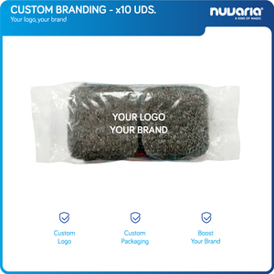 Spugne abrasive in lana d'acciaio con sapone incorporato, scrubber per pulizia intensiva per cucina e uso domestico - Product Image 6