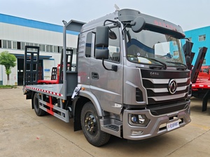 Camión de carga a precio de fábrica, camión de plataforma plana, vehículo de transporte de maquinaria de construcción diésel de 130 caballos de fuerza - Product Image 3