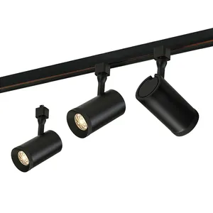 Luminária LED ajustável para trilhos, sistema ferroviário comercial com zoom, ideal para lojas, 12W, 16W, 25W, mais vendida