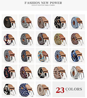 Ceinture tressée extensible Finestyle pour pantalons de golf décontractés, jeans, chemises et accessoires