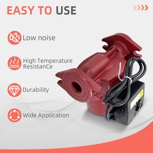 Pompe de circulation Rs15-55sf 115V 60Hz 1/12 CV en acier inoxydable pour eau chaude, remplacement pour Grundfos 59896773 - Product Image 5