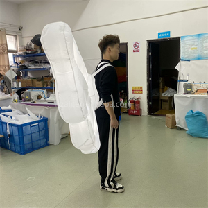 Diễu hành trang trí <span class=keywords><strong>Inflatable</strong></span> bướm <span class=keywords><strong>Wing</strong></span> trang phục với đèn LED cho người lớn bên sự kiện sân khấu hiệu suất - Product Image 5