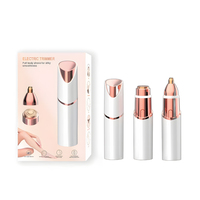 Rasoir à sourcils 2 en 1 Rasoir pour épilation du visage Rasoir pour femme indolore Rasoir électrique pour épilation du visage