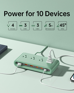 Factory Price Wholesale US Sockets 4AC Outlets With <b>USB</b>-A and <b>USB</b>-C Charging <b>Extension</b> Cord Power Strip - Product Image 2