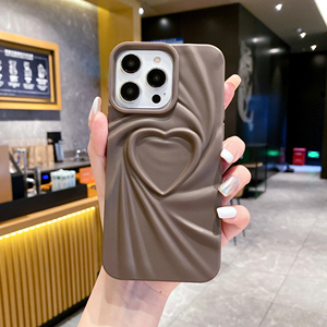 Custodia per telefono INS elegante a forma di cuore per <span class=keywords><strong>iPhone</strong></span> 16 15 14 13 <span class=keywords><strong>12</strong></span> 11 Pro Max, in morbido TPU colorato - Product Image 2