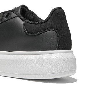 Baskets plateforme en similicuir noir pour femmes - Mode décontractée, semelle épaisse antidérapante, chaussures confortables pour tous les jours, nouveauté 2026 - Product Image 6