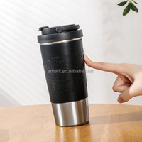 Thermos de voyage portable Emerit personnalisé 2026 de 450 ml en acier inoxydable 304 à double paroi avec ventouses anti-déversement pour la vente en gros