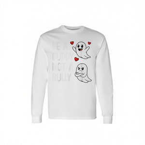 Be A Buddy Not A Bully Ghosts T-shirt à manches longues anti-bullying - Product Image 2