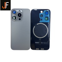 Vente en gros de vitres arrière de remplacement pour iPhone 15 Pro/15 Pro Max, coque arrière de batterie, panneau de verre arrière avec logo pour téléphone