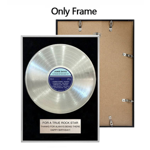 Plaque personnalisée or argent noir tenture murale cadre en aluminium affiche or <span class=keywords><strong>platine</strong></span> cadre pour disque <span class=keywords><strong>vinyle</strong></span> - Product Image 1