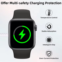 Offres Spéciales Portable Mini forme carrée magnétique chargeur sans fil montre intelligente chargeur sans fil pour iWatch pour autre montre intelligente