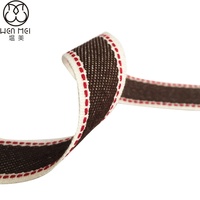 Fabricants Vente en gros 10-20mm motif à pois de sangle jacquard en polyester à rayures tricolores