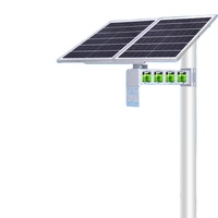 Kit de système de panneaux solaires 120W 60A, station d'alimentation portable solaire avec panneaux, batterie lithium-ion