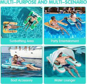 <span class=keywords><strong>Chaise</strong></span> <span class=keywords><strong>longue</strong></span> <span class=keywords><strong>gonflable</strong></span> personnalisée pour adultes, vente en gros directe d'usine, PVC, 53x43 47x39 pouces, pour lac, rivière, plage - Product Image 6