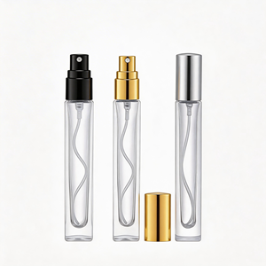 Flacon de <span class=keywords><strong>parfum</strong></span> en verre transparent de luxe de 10 ml avec bouchons métalliques de précision - Product Image 3