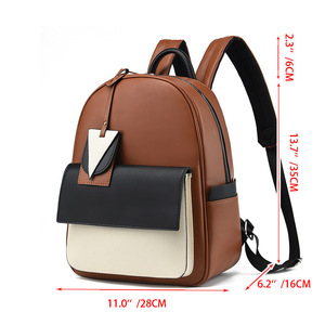 <b>Large</b> Capacity Waterproof Soft PU Leather Travel <b>Backpack</b> <b>School</b> Women's Bag for Teenage Girls - Product Image 5