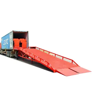 In China hergestellte manuelle hydraulische mobile Yard-Ramp aufsteigbrücke Container-Ladung Entladung Teleskop-Lift-Gang-Core
