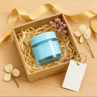 Pot en verre rond personnalisé de 60 g, unique et luxueux, pour crème pour le visage, emballage de crème avec boîte