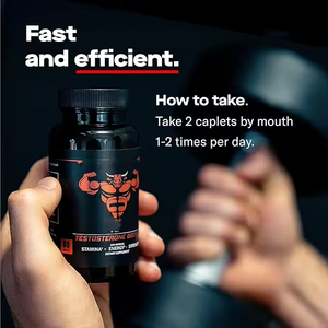 Integratore Vitaminico T-<span class=keywords><strong>Booster</strong></span> per Uomini, 60 Capsule per Flacone, per Energia Quotidiana, Forza e Sistema Immunitario - Product Image 2