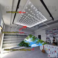 Film PVC Soffitto Teso en gros, largeur 3,2 m, pour membrane de plafond tendu en PVC pour le marché mondial