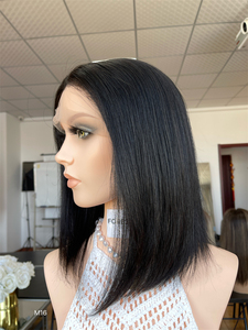 Peluca de encaje frontal de 12 pulgadas con nudo blanqueado y pelo de bebé, peluca de encaje kosher, pelucas europeas, envío gratis - Product Image 4