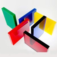 Plaque acrylique PMMA colorée sur mesure, panneau en plastique coulé transparent pour affichage et fabrication