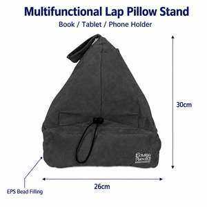 Support de tablette portable en forme de coussin, réglable en angle, pour <span class=keywords><strong>livre</strong></span> et lecteur électronique, avec poche de rangement pour lecture au lit ou <span class=keywords><strong>sur</strong></span> canapé, personnalisable OEM - Product Image 4