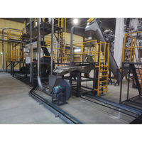 Ligne de lavage à chaud standard pour tissus, usine de recyclage de bouteilles en PET, machine de recyclage de bouteilles en plastique