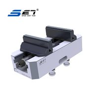 Étau de banc modulaire auto-centrant, dispositif de serrage manuel, précision CNC, matériau SUS440C, précision de 0,005 mm, marque SET