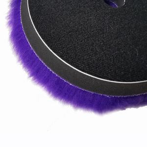 SHINEOPEN Polisseuse à double <span class=keywords><strong>action</strong></span> Polissage Couleur violette Tampon de polissage en laine douce - Product Image 2