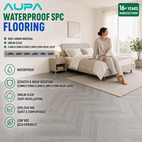 Wasserdichter Umweltfreundlicher SPC-Boden Unterstützt Einfache Klick-Verlegung für Schnelle Installation in Haus und Schlafzimmer