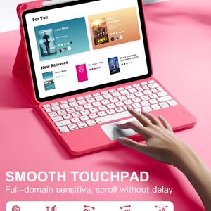 Étui clavier sans fil avec fente pour stylet et rétroéclairage tactile pour iPad 11 2025, Air 13, Pro 10e et 11e génération - Product Image 2
