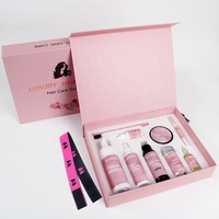 Kit de colle à dentelle imperméable et à fixation forte brosse de contrôle des bords bandeau pour cheveux pulvérisateur fondant boîtes d'installation de perruques avec étiquette personnalisée