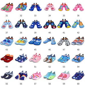2021 New Arrivals Unisex Soft Toddler Kids Swim Barefoot Water Shoes With Toes Quick Dry