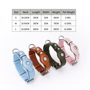 Manufacturer Wholesale <b>Custom</b> logo Leather <b>Dog</b> <b>Collar</b> Placed airtag - Product Image 5