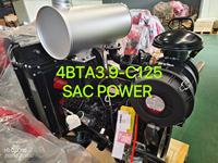 Motor Diésel DCEC Cummins 4BT Original 4BTA3.9-C125 de 97KW 2500RPM con Sistema de Refrigeración por Radiador para Bomba de Agua