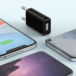 Schitec ánh sáng điện thoại sạc 5V 1 <span class=keywords><strong>USB</strong></span> tường sạc an toàn <span class=keywords><strong>Adapter</strong></span> chúng tôi cắm trong bán hàng lớn cho iPhone Huawei Samsung - Product Image 3