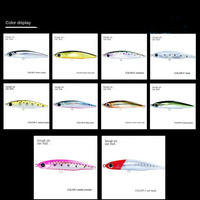 TG 65mm 8.3g Leurre de pêche en plastique type crayon coulant, Stickbait dur artificiel pour lancer longue distance, Matériel de pêche