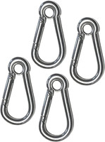 M4-M12 en acier inoxydable pivotant pince à ressort trou pour les yeux mousqueton mousqueton pour hamacs Camping randonnée pêche